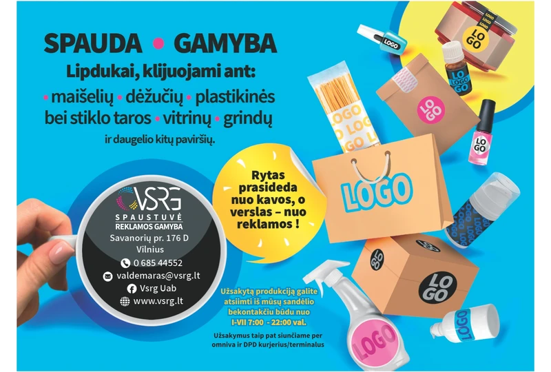 Patikima spauda ir reklama Vilniuje – 15 met? patirtis!